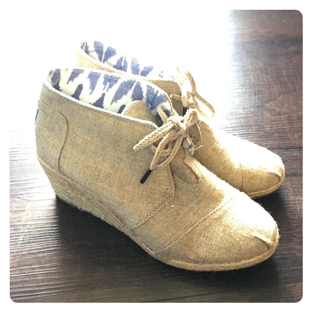 TOMS Espadrille Wedge Shoes